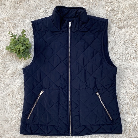 Loft Quitted Vest 💗 Navy - Picture 3 of 16